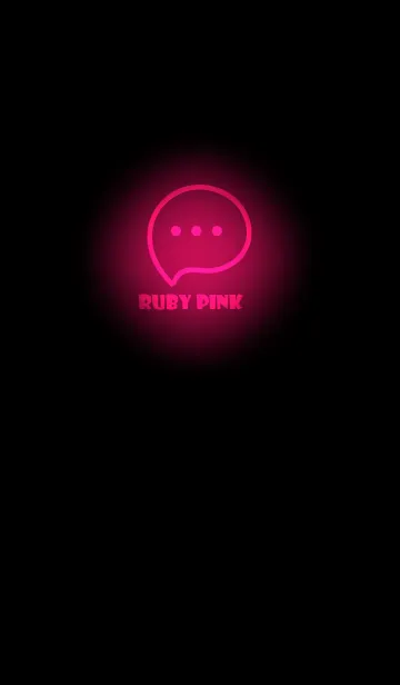 [LINE着せ替え] Ruby Pink Neon Theme V3 (JP)の画像1