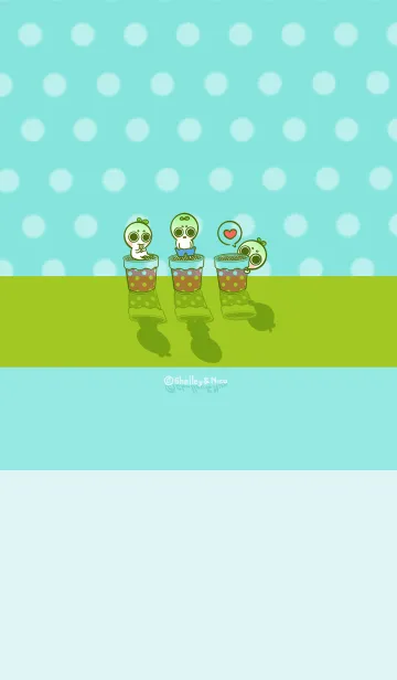 [LINE着せ替え] Adzuki Bean Sprouts-Grass Green (gr9)の画像1