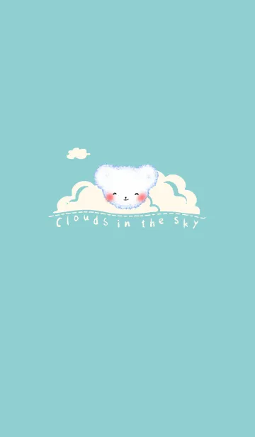 [LINE着せ替え] Cloud Bear J-Indigo. Light Yellowの画像1