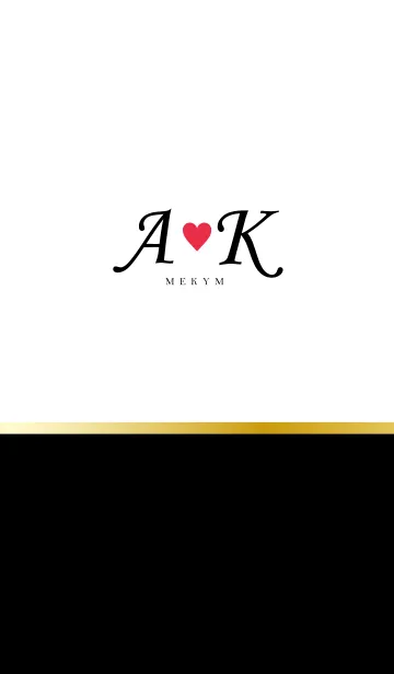 [LINE着せ替え] LOVE-INITIAL A&K イニシャル 7の画像1