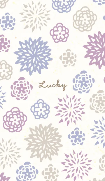 [LINE着せ替え] 和風カラー花22の画像1