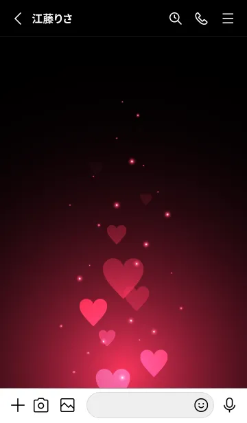 [LINE着せ替え] - Beautiful Radical Red Heart -の画像2