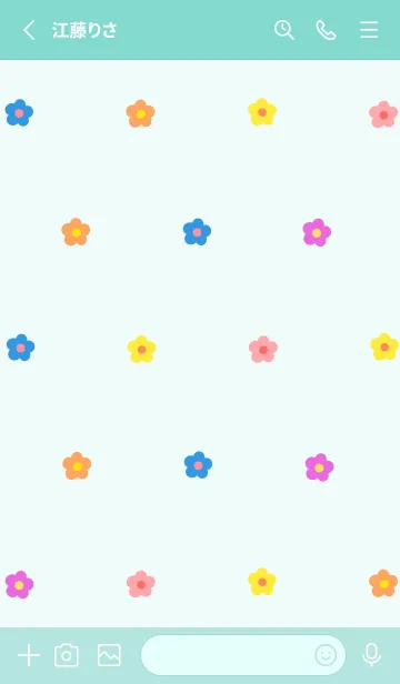 [LINE着せ替え] pop_flower 2の画像2