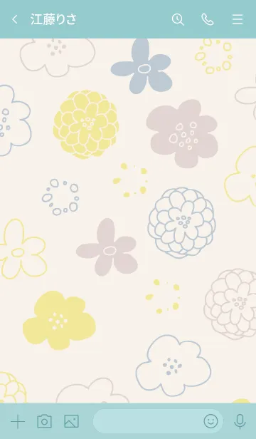 [LINE着せ替え] 花 シック9の画像2