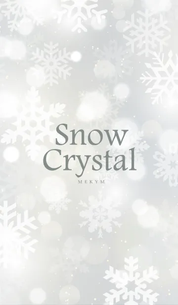 [LINE着せ替え] Snow Crystal-WHITE.MEKYM 13の画像1