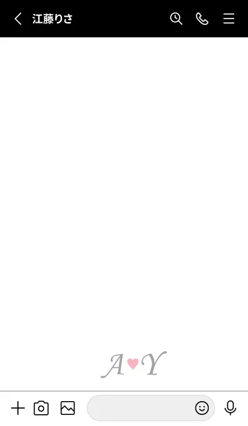 [LINE着せ替え] LOVE-INITIAL A&Y イニシャル 7の画像2