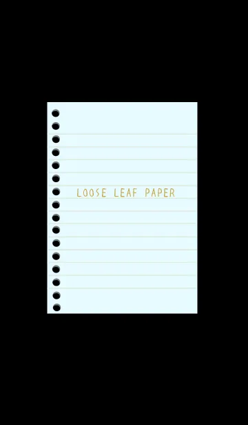 [LINE着せ替え] カラールーズリーフ/ブルーとブラウン/黒の画像1