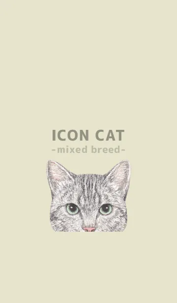 [LINE着せ替え] ICON CAT - ミックス - PASTEL YE/16の画像1