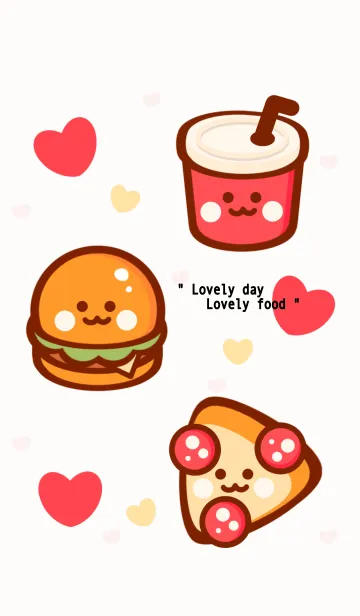 [LINE着せ替え] My happy fast food setの画像1