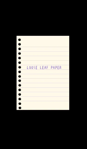 [LINE着せ替え] カラールーズリーフ/ベージュとパープル/黒の画像1