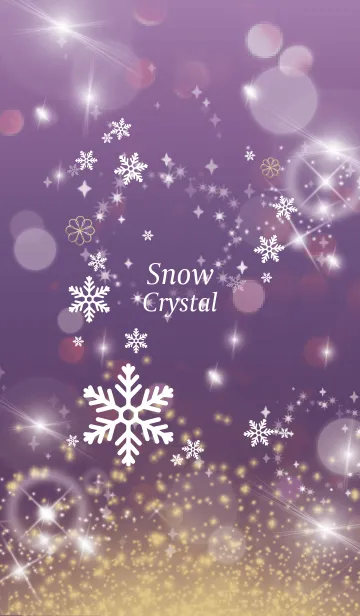 [LINE着せ替え] 紫 : Crystal Snowの画像1