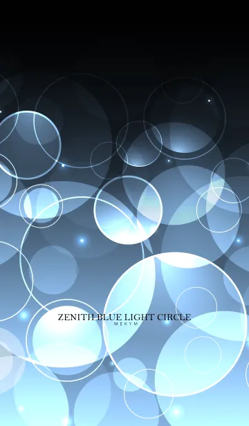 [LINE着せ替え] ZENITH BLUE LIGHT CIRCLEの画像1