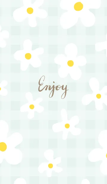 [LINE着せ替え] かわいい白い花 シンプル5の画像1