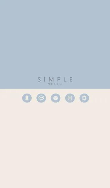 SIMPLE ICON BLUE.MEKYM 23の着せ替えメイン画像