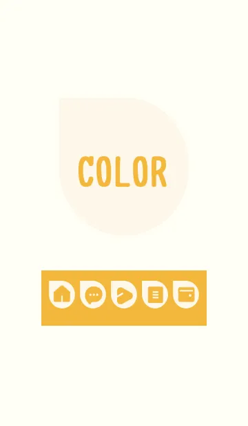 [LINE着せ替え] yellow color J13の画像1