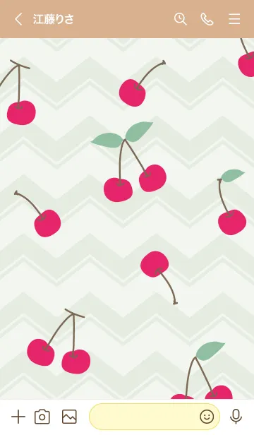 [LINE着せ替え] さくらんぼ ランダム13の画像2