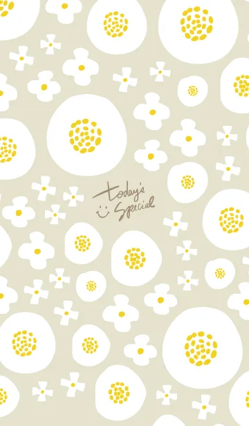 [LINE着せ替え] 3種の白い花9の画像1