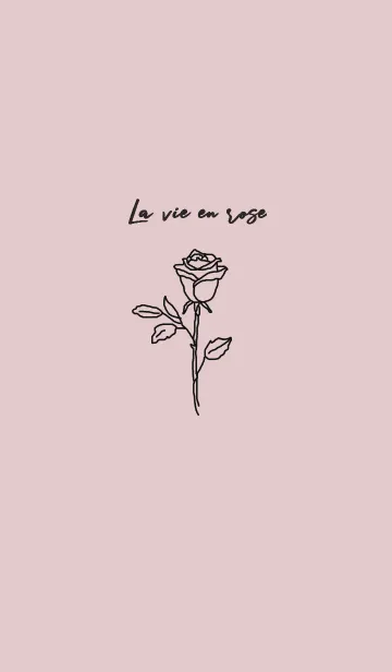 La vie en rose (黒ピンク)の着せ替えメイン画像