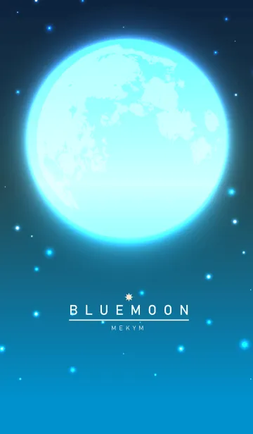 [LINE着せ替え] BLUE MOON-MEKYM 11の画像1