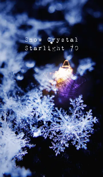 [LINE着せ替え] 雪の結晶と星の光 70の画像1