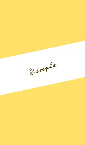 [LINE着せ替え] Simple Lines J-Brilliant Yellowの画像1