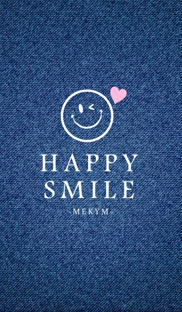 [LINE着せ替え] HAPPY SMILE DENIM HEART-MEKYM 15の画像1