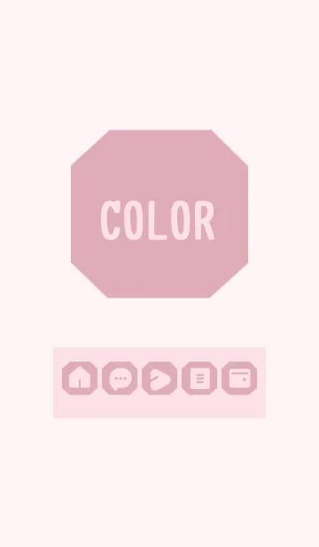 [LINE着せ替え] pink color K15の画像1