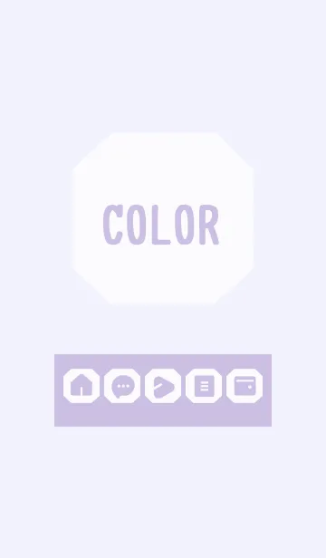 [LINE着せ替え] purple color K14の画像1