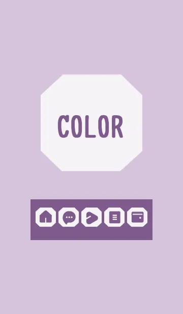 [LINE着せ替え] purple color K15の画像1