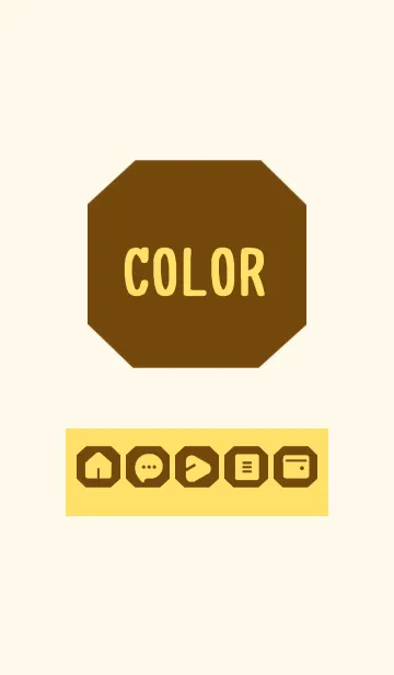 [LINE着せ替え] yellow color K14の画像1