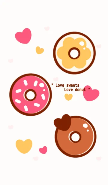 [LINE着せ替え] Lovely Donutの画像1