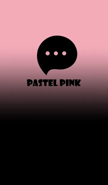 [LINE着せ替え] Black & Pastel Pink Theme V3 (JP)の画像1