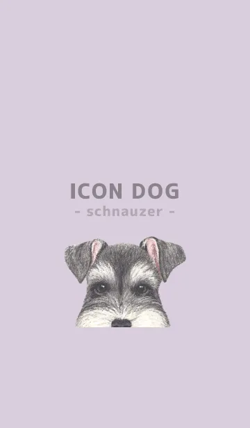 [LINE着せ替え] ICON DOG - シュナウザー - PASTEL PL/01の画像1