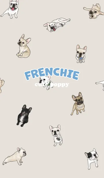 [LINE着せ替え] frenchie7 / dark beige .jpの画像1