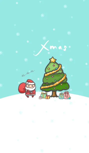 [LINE着せ替え] Happy Christmas Day J-Indigo (Gr9)の画像1