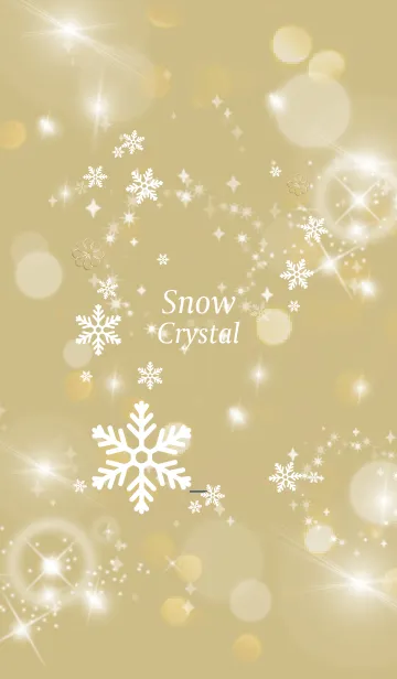 [LINE着せ替え] ベージュネイビー: 幸運四葉！ Crystal Snowの画像1