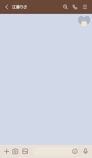 [LINE着せ替え] 柴犬2キラキラ[ブルーパープル]の画像2