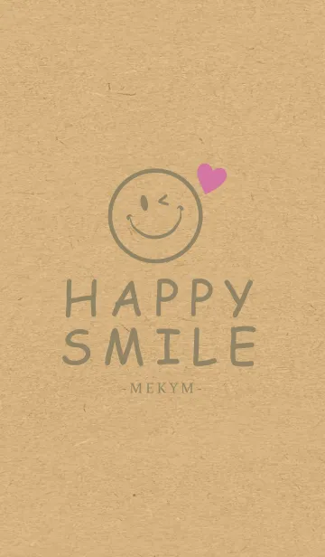 [LINE着せ替え] HAPPY SMILE KRAFT LOVE-MEKYM 15の画像1