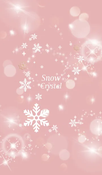ベージュ ピンク : 幸運四葉！ Crystal SnowのLINE着せ替え