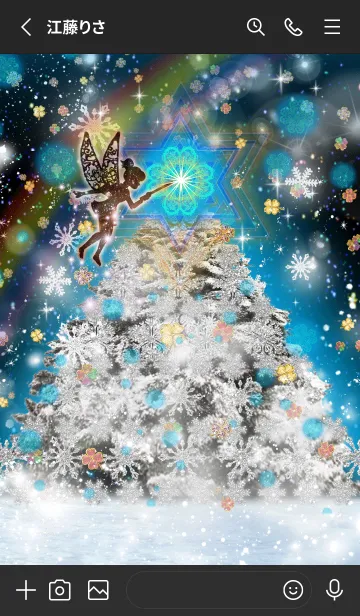 [LINE着せ替え] 願いが叶う✨ティンカー・ベル✨クリスマス2#の画像2