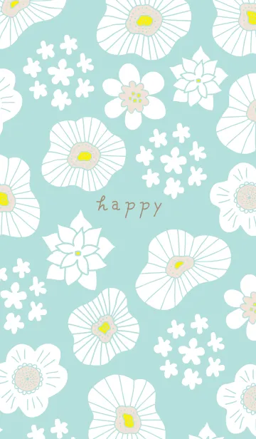 [LINE着せ替え] 白い花と小花18の画像1