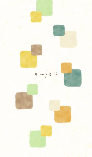 [LINE着せ替え] 水彩 秋色 四角4の画像1