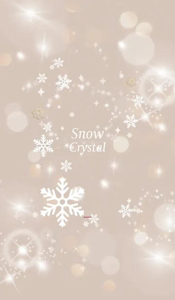 [LINE着せ替え] ボルドー : 幸運四葉！ Crystal Snowの画像1