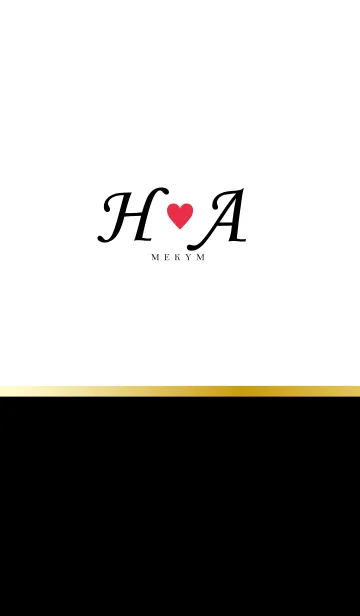 [LINE着せ替え] LOVE-INITIAL H&A イニシャル 7の画像1