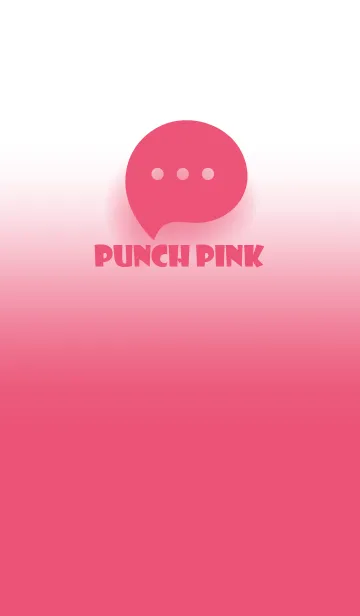 [LINE着せ替え] Punch Pink & White Theme V.3 (JP)の画像1