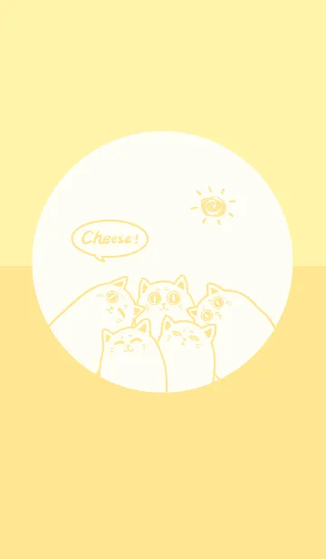 [LINE着せ替え] Meow...Cheese！ J-Lemon Butter Yellowの画像1