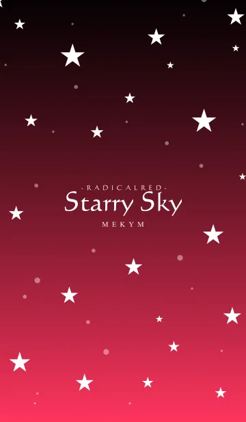 [LINE着せ替え] - Starry Sky Radical Red -の画像1