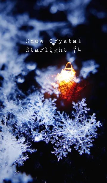 [LINE着せ替え] 雪の結晶と星の光 74の画像1