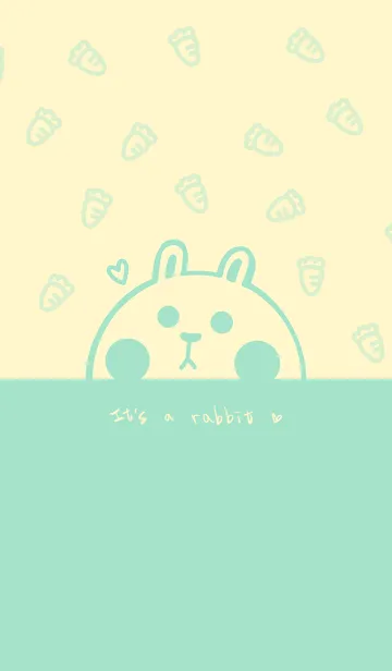 [LINE着せ替え] Bunny and Carrot J-Light Yellow (Gr5)の画像1