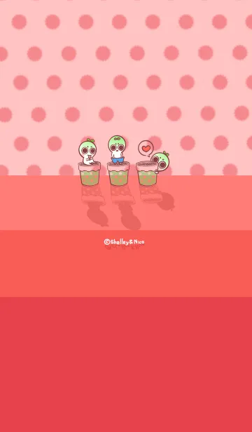 [LINE着せ替え] Adzuki bean sprouts - red (re3)の画像1